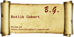 Botlik Gobert névjegykártya